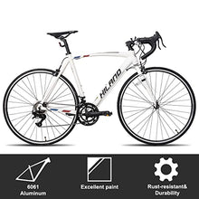 HH HILAND Hiland Road Bike 700c Racing Bike City Commuter Bicycle with 14 Speeds Drivetrain 50cm White