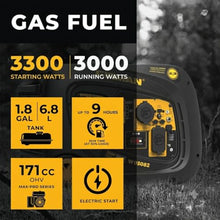 FIRMAN W03082 Inverter Portable Generator 3300W Electric Start, Whisper Series Quiet Power Supply, Parallel Ready RV Ready 120V, Camping, Tailgating, Outdoor Recreation, Emergency Backup Use