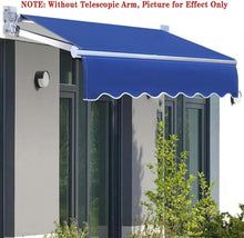 WZUOPG Manual Retractable Awning Door Window Awning Shelter Outdoor Canopy Home Deck Canopy with Manual Crank Handle（Frame Included ）