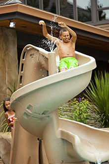 S.R. Smith Pool Slide For In-Ground Pool Gray Granite
