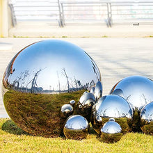 LXLIGHTS RT-OSXE Reflective Garden Gazing Balls, 1mm Thick Mirror Polished Hollow Seamless Ball for Reflection Beautiful View Christmas Decorations, Pond Floating Globe, 20 Sizes