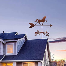 Decorative Wind Vane Weathervane Garden Roofs Mount Yard Decoration Stainless Steel Weather Vane Farm Retro Durable Scene Wind Direction Indicator Measuring Tool - Horse