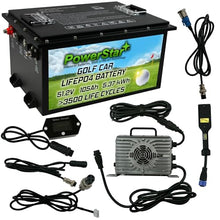 PowerStar 51V LiFePO4 Golf Cart Battery Replacement Black
