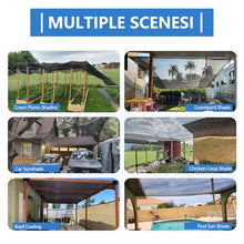 AHWEKR 90% Black Shade Cloth, 45ft x 46ft Durable Mesh Tarp with Grommets, Resistant Garden Sun Shade Netting with Taped Edge for Plant Cover, Greenhouse, Patio, Tomatoes, Chicken Coop, Barn Kennel