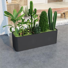 YUHUAWF Garden Bench Planter Box Partition Flower Pot Planting Trough Planter Box with Bench