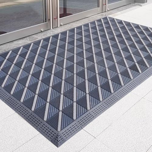 GTPBAO Front Door Mats Indoor Outdoor, Heavy Duty Doormats, Non Slip Waterproof Floor Mat, Entrance Mat for Garden(150x270cm/59x106.3in)