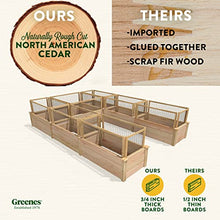 Greenes Fence Premium Cedar Raised Garden Bed with CritterGuard System 8' x 12' Light Brown