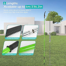Pole Saw Extendable Pole Pruning Saw, Long Reach Tree Pruning Saw, Telescopic Tree Pruner Garden Tree Lopper, Branch Pruner Cutter (Pole Saw, 6M), GZJ-UK-0674