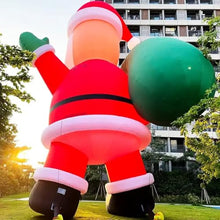 HOAELOS 26 Feet Inflatable Giant Santa Claus with Blower for Outdoor Christmas Decoration