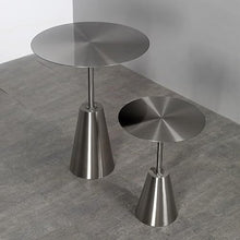 Chicken Couch End Table Tea Table Living Room Bedroom Tea Table Stainless Steel Round Table Creative Personality Mobile Side Table Corner Tables for Living Room(Large)