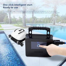 YHJLZNA Automatic Pool Cleaner,Pool Cleaning Robot with Wall Climbing,Cordless Robotic Pool Vacuum,Suitable for Walls and Floors of 6458 Square Feet Pool