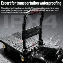 Lakenbroade Electric Push Cart, Motorized Garden & Warehouse Cart with 300KG Max Load, 800W Motor, 48V 15.6Ah Battery (32KM Range), 10° Max Slope Climbing, Foldable Design for Order Picking