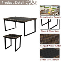 Festival Depot 13Pc All Weather Wicker Patio Conversation Set with Grey Cushions