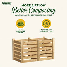Greenes Fence Premium Cedar Wood Composter, 24" W x 48" L x 31" H (3/4" Thick) / 154.6 Gallons - Made in USA with North American Cedar