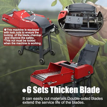 HayWHNKN Chaff Cutter Straw Corn Cutter Pulverizer Red