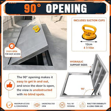 Weatherproof Access Hatch Door for Indoor/Outdoor, Strong Load-Bearing Crawl Space Doors for Yard/Garage, Steel Exterior Foundation Door