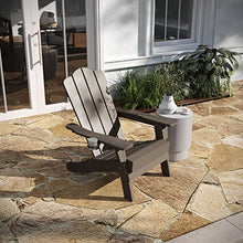 Taylor & Logan Nellis Adirondack Chair Set of 4 Weather Resistant HDPE Brown