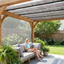 ZGLCQSGY 90% Sun Shade Cloth with Grommets, 23' x 32' Pergola Replacement Shade Cover Canopy Privacy Screen for Outdoor Patio Garden, Gray (We Customized)