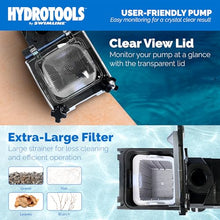 Swimline HYDROTOOLS Swimming Pool Pump for Inground & Above Ground Pools | 1.5 HP, 6660 GPH Filter Pumps | 115/230 V, Powerful Flow W/Strainer Basket Single Speed Silent Noise, DOE Replacement