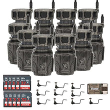 Stealth Cam Revolver 36MP 360-Degree Cellular Trail Camera Bundle with 10 Holders, 10 Memory Cards, and Card Reader