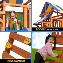 Sportspower Willow Creek Outdoor Kids Wooden Swing Set Multicolor
