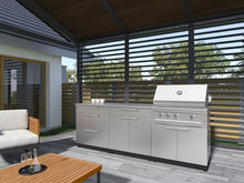 NewAge Products Classic Series 5PC Stainless Steel Modular Outdoor Kitchen Set with 40" Performance Grill LP - 24" D x 145.25" W x 35.5" H