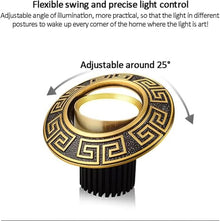 WKNHHL 10-Pack Classical Carving Grille Downlight - Dimmable Vintage Brass Recessed Led Lighting