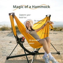 anymaka Set Up in 3 Seconds Swing Chair with Stand，Outdoor Indoor Adjustable Portable Aluminum Alloy Hammock Chair (Swing Chair Set Forest Green)