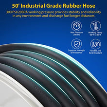 Ecojoy Fuel Hose Reel 3/4" x 50', Retractable Diesel Reel with Nozzle