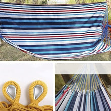 BIOMICE Hangmat Double Hammock with Space Saving Steel Stand Included 2 Person Heavy Duty Outside Garden Yard Outdoor Buiten Hammock(E)