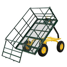 Garden Dump Cart Heavy Duty Wagon with Removable Sides