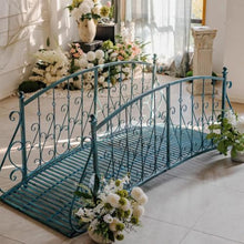sunbiaouk Metal Arch Zen Garden Bridge, Decorative Footbridge