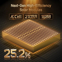 450 Watt Solar Panel, UL61730 Certified 25.2% Efficiency Dual-Glass Design