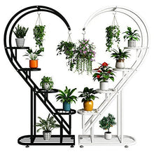 OKPJFHS Indoor Plant Stand Modern Metal Flower Shelf, Multipurpose Plant Stands,5Tier Tall Plant Stand, Large Curved Bonsai Display Rack, for Home Patio Lawn Garden Balcony,Black(Black