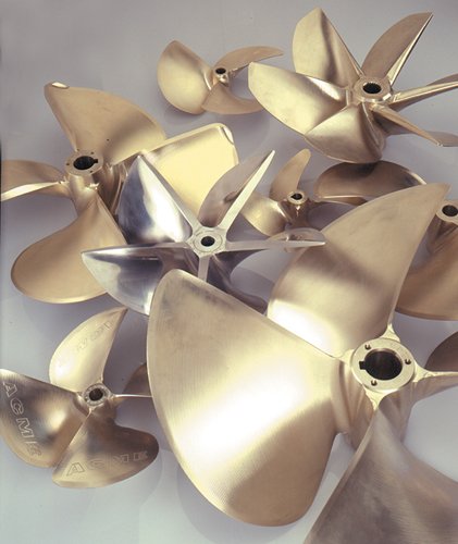 Unknown Acme 4-Blade Propeller 14.5 X 14.25 LH 1-1/8" Bore 0.105 Cup