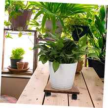 YYBOES 1pc Flower Pot Tray Plant Pots Indoor Square Tray Flower Pots Outdoor Flowers Plants Exterior Round Wooden Trays Coaster Holder Bottom Bracket Hollow Plastic