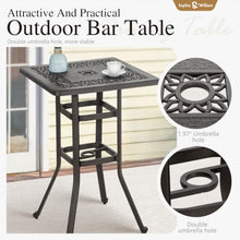 Sophia & William 3-Piece Cast Aluminium Bar Height Patio Set