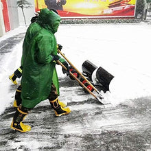 Snow Shovel Snow Pusher with Anti-Skid Wheels Adjustable Handle|Driveway Or Pavement Snow Removal Tool Snow Pusher (Size : Medium) (Size : S)