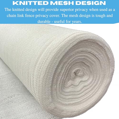 Farm Plastic Supply VBS White Shade Cloth 50% Mesh Fabric 12' x 250' Green
