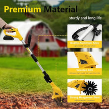 Small Tiller Cultivator, Household Use Electric Tiller, Garden Tiller, Lightweight Cordless Garden Cultivator for Gardening, Manganese Steel Blade, 20v Lithium