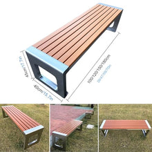 ARMERI Metal Bench Weatherproof Outdoor Benches, Garden Bench for Outdoors, Backless Patio Benches, Garden Benche for Garden Patio Porch Park Backyard,B,180x40x45cm