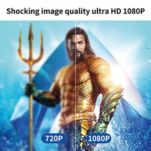 TEDILUVI Home Projector Led Theater Beamer System Full 1080p Native Resolution 10000:1 Contrast Ratio 900dab