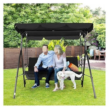 BENGAOTH-O Outdoor Benches, Outdoor Porch Swing Adjustable Canopy Durable Steel Frame for Garden Poolside,for Patio,Park,Lawn
