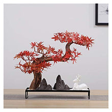YXIANG56Q Fake Plants Simulation Maple Leaf Bonsai Ornaments Living Room Office Porch Aisle Potted Micro Landscape Ornaments Bonsai Tree(I)