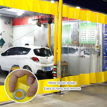 Outdoor Curtains,Yellow Transparent Tarpaulin Side Panels,with Zipper Door,0.3mm PVC Waterproof Clear Tarp Curtains,with Grommets,Pergola Gazebo Patio Rain Curtains,2Zips-3.5×2.1m(11.5 * 6.9ft)