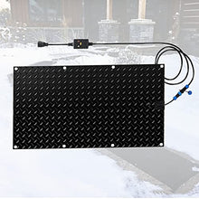 Snow Melting Walkway Mat, Snow Ice Melting Mat Slip-Proof Rubber Heated Mat Connection W/Power Cord Heated Driveway Pad,20 * 30in(50.8 * 76.2cm)