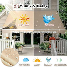 WZUOPG Manual Retractable Awning Door Window Awning Shelter Outdoor Canopy Home Deck Canopy with Manual Crank Handle（Frame Included ）