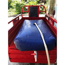 Gzhenh Folding Water Container, Outdoor Folding Water Bag Car Water Carrier Container with Spigot Water Leak Proof for Sport Camping Hiking Picnic BBQ (Color : Blue, Size : 3000L/2x1.5x1m)