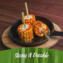 BambooMN Flat Sticks Bamboo Kebab Food Drink Skewers - 11.8" - 10,000pcs