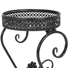 SIDUFHAOPKLL 3-Tier Metal Flower Pot Iron Shelf Stand Bonsai Holder Plants Display Rack for Home Patio Balcony Living Room Decoration